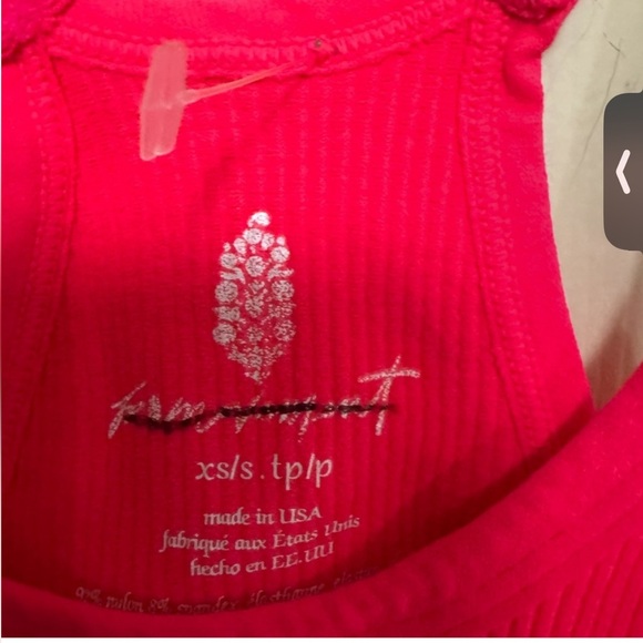 NEW Free People Movement Happiness Runs Crop Tank Electric Sunset Pink Size XS/S - Picture 6 of 7